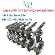 304 Stainless Steel Lever Butterfly Valve SAMWOO DN125 - DN200