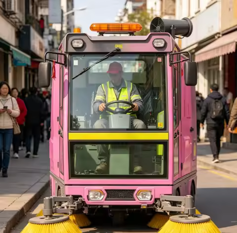 Custom Ride-On Road Sweeper Truck Heavy Duty Industrial Floor Sweeper Electric Street Sweeping Machi