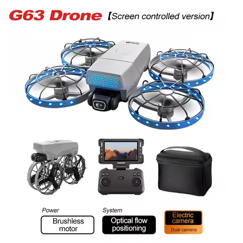 2025 NEW G63 Professional 4k drone optical flow folding double mirror professional aerial photograph