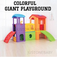 Kindergarden Kid Indoor Outdoor Giant Playground Slide Play Set Gelongsor