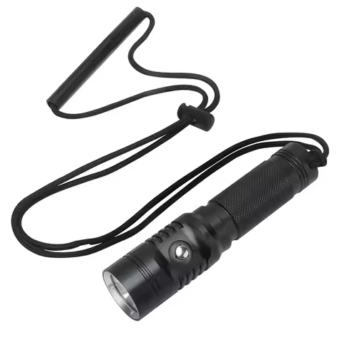 BORUiT S2 Powerful Diving Flashlight 1000LM LED 18650 Battery Torch IPX8 Waterproof Underwater Flash