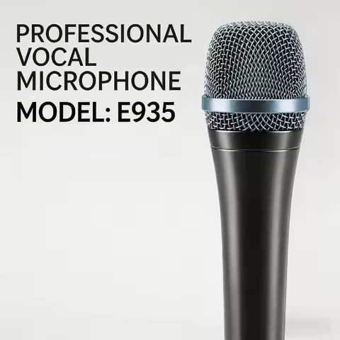 Original E935 Professional Dynamic Microphone Cardioid Vocal Mic Metal Body for Live Performance Kar