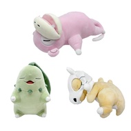 JAMXUN 2025 Pokemon Sleep Cubone Lucario Vaporeon Charmand Chikorita Slowpoke Sylveon Plush Toy Anim