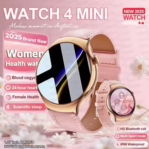 2026New GPS NFC Bluetooth Call Smartwatch Women Watch 4 mini Sport Track Heart Rate Pressure Monitor