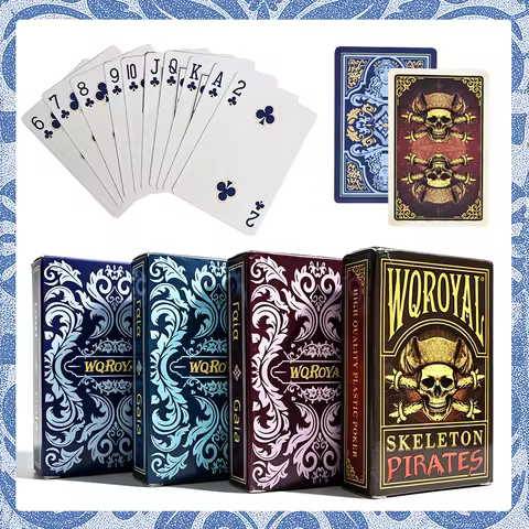 55 Playing Cards Waterproof PVC Frosted Magic Boxed Plastic Playing Cards Set Poker Cards Classic Ma