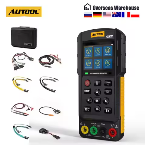 AUTOOL DM303 Automotive Multimeter Oscilloscope,Handheld Digital Oscilloscope Multimeter,Voltage,Cur