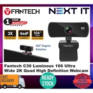 [READY STOCK] Fantech C30 Luminous 106 Ultra Wide 2K Quad High Definition Webcam