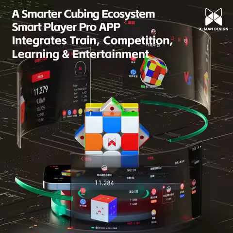 QiYi Tornado V4 AI UV with Charging Case QY 3x3x3 Smart Cube Magic Cube Professional Puzzle Toys Kid