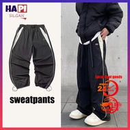 💥(Ready Stock) Baggy Tracksuit Parachute Pants Streetwear Seluar Baggy Lelaki Oversized Sweatpants H