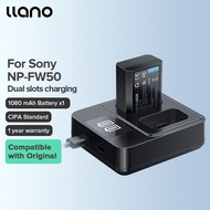 LLANO แบตเตอรี่กล้อง Sony NP-FW50 Camera Battery for 1080mAh A6000 A6500 A5100 A7rM2 A7sM2 RX10 ILCE