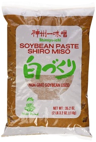 Shiro Miso Paste NON GMO No MSG Added Miko Brand 35.2oz by Miyasaka Brewery Co Ltd [Foods] (Original