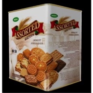 BORNEO Assorted Biscuits Tin Square | Borneo large can