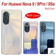 New Glass Back Cover For Huawei Nova 9 Pro Battery Cover Housing Rear Door For Huawei Nova 9 SE Case Replacement With Adhesive