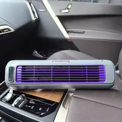 New Car Portable Fan 3 Unbeatable Features Air Fan+Negative Ion Fresh Air+Ozone Elimination Car Auto