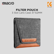 KNF Concept Filter Case 3 Slot Lens Filter Pouch for 37-62mm UV CPL ND Filter