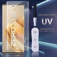 TEMPERED GLASS UV CLEAR INFINIX ZERO 30 4G 5G / ZERO ULTRA TEMPERED GLASS LASERBENING ANTI STATIC ES