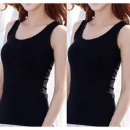 Singlat woman Casual Plain Tank Top Undershirt Sleeveless Inner Slim Gym Casual Baju ‍ ️ ‍ ️