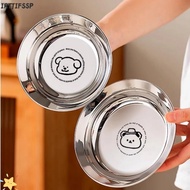 IRTJIFSSP Mini Plates, 304 Stainless Steel 14/16CM Round Plates,  Tableware Shockproof Reusable Chil
