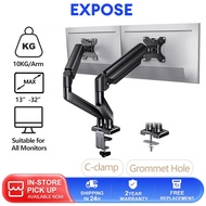 Monitor Arm dual Universal Monitor Arm Adjustable Height Angle Monitor Bracket 13"-34" Double-arm