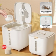 Tong simpanan bijirin beras 5-10 kg tong nasi isi rumah bekas makanan tahan serangga bekas bertutup 