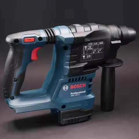 Portable BOSCH GBH185-LI Wireless Rotary Hammer Ergonomic Grip Adjustable Depth Ruler Engineering Po