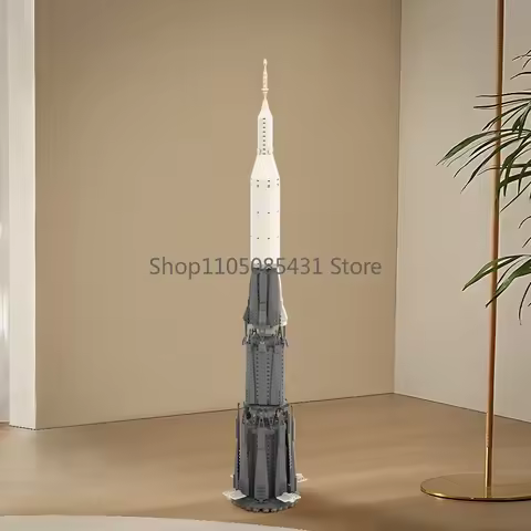 MOC N1 Heavy Lift Launch Vehicle Building Blocks Set - Historic Soviet Lunar Rocket Model Kit for Sp