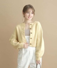 日本牌子Apuweiser-riche 兔毛羊毛外套/針織衫 angora wool knit jacket top