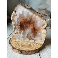 [Stars] Natural Sakura Agate Raw Ore Ornaments Water Drop Pendant/Amethyst Cave Amethyst