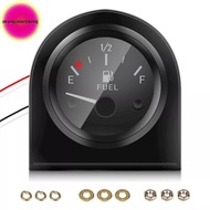 Strongaroetrtomj 2" 52mm Fuel Level Gauge Car Meter White LED Light  Rim Automotive Gauges 12V SG