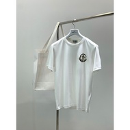 Moncler/Mengkou 2026 Classic Round Neck Short-Sleeved T-Shirt Men Women Style Loose Large Size Comfo