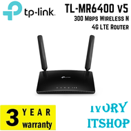 TP-Link 300Mbps Wireless N 4G LTE Router (TL-MR6400) TL-MR6400 (N) One