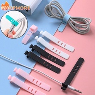 [Marvelous] 1/5 Pcs Charger Cord Winder Cable Fixation Clamp Tidy Holder Silicone Strap Tie Winder P