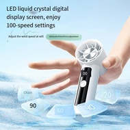 Mini Fan 100-speed Strong Wind Cooling Handheld Fan USB Handheld Portable Jet Fan