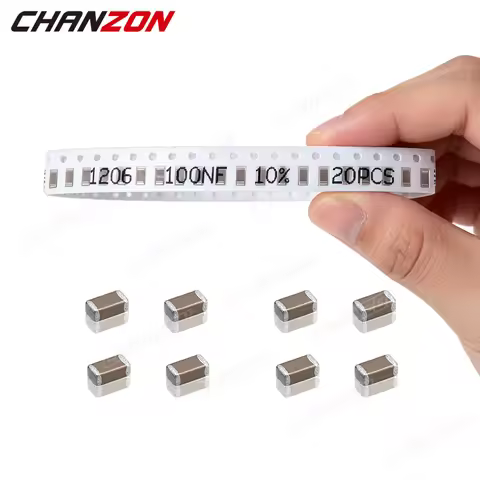 New 1206 SMD Ceramic Capacitor 0.5PF to 100UF MLCC X7R Chip Capacitors 50V Surface Mount Electronic 