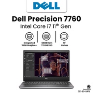 Dell Precision 7760 Engineering Workstation | i7 11th Gen | 64GB RAM | 1TB SSD | 8GB NVIDIA RTX A400