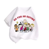 2026MINISO Snoopy Man's And Woman's T-Shirt NOPE Fashion Fun High Quality Printed T - Shirt Lovers K