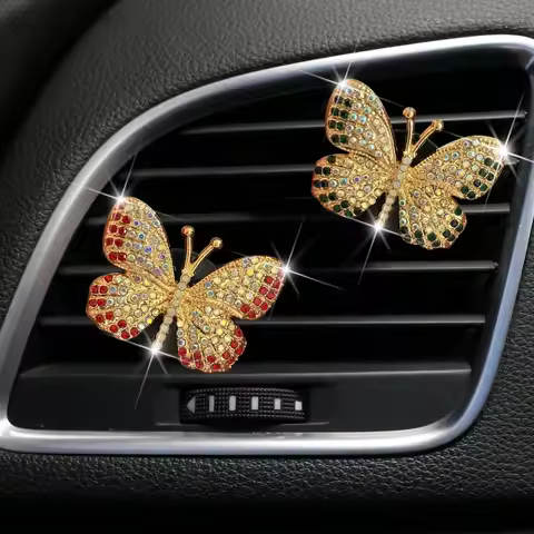 Universal Water Butterfly Auto Air Freshener Durable. Exquisite Butterfly Air Conditioning Car Air O