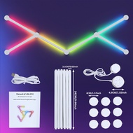 Smart RGB LED Wall Lights Smart APP RGB Strip Lights Game Room Atmosphere Lights with Music Sync DIY