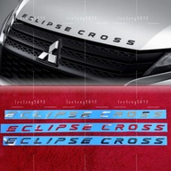 Emblem Mitsubishi ECLIPSE CROSS Logo Bonnet Wording (Red/Chrome/Matte Black)