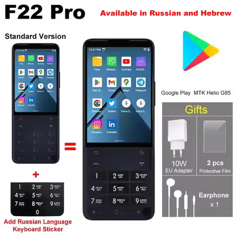 Qin F22 Pro Russian Hebrew keyboard Duoqin MTK Helio G85 Wifi 3.54 Inch 4GB 64GB Bluetooth 5.0 Touch