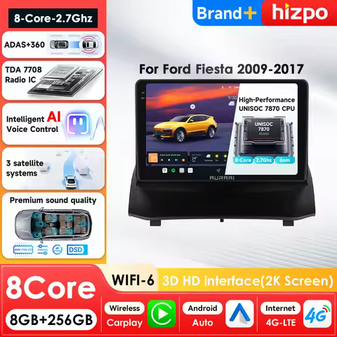 AURA AI 3D Screen 8Core Multimedia Player for Ford Fiesta VI SYNC Car Infotainment Navigation Carpla