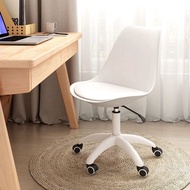 Ready Stock🔥360° Rotation Creative Cruvy Eames Chair Height Adjustable Kerusi Dining Chair Office Ch