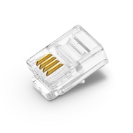 RJ9 4P4C copper pin phone bead (Note the pin is smaller than RJ11)