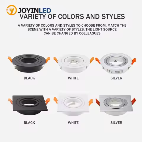 JOYINLED LED Fitting Recessed Spotlight GU10 MR16 Casing Eye ball Frame Lampu Downlight Casing Light