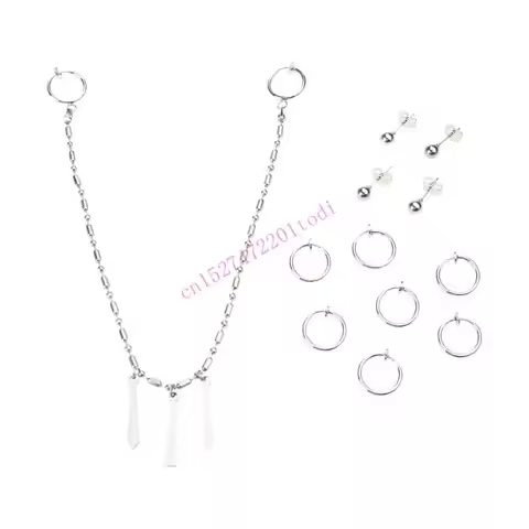 M76B Unique and Fashion Miyamura Izumi Earrings Lip Chains Lip Anime Horimiya Cosplay Costume Jewelr
