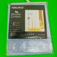 Blue shower curtain 180x180 - blue bathroom curtain