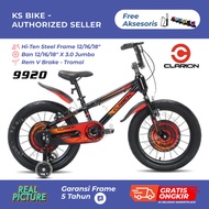 BMX Clarion 9920 12 16 18 Inch Steel Frame Mini Bike for Boys Ages 4 5 6 Years Side Wheels Train Sho