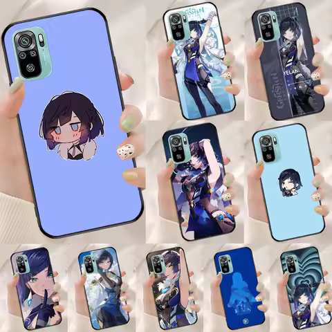 Yelan Genshin Impact Cover For Xiaomi Redmi Note 13 Pro 14 12 11 9 10 9S 10S 11S 12S Redmi 10C 12C 1