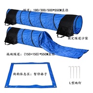 Pet Supplies Dog Training Tunnel Set Dog Obstacle Course Jumping Pole Jumping Hoop Pole Hoop Hurdle 