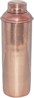 Pure Copper Water Bottle with Lid for Ayurvedic Health Benefits